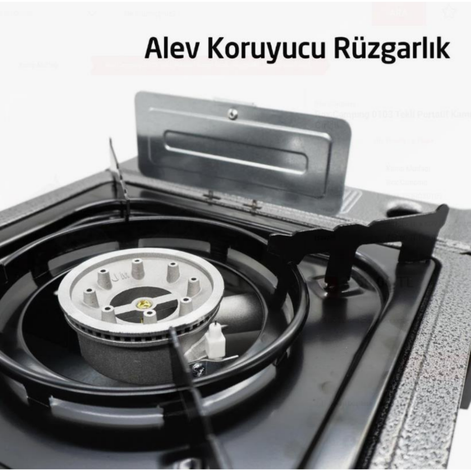 Rox Portatif kamp ocağı Gri