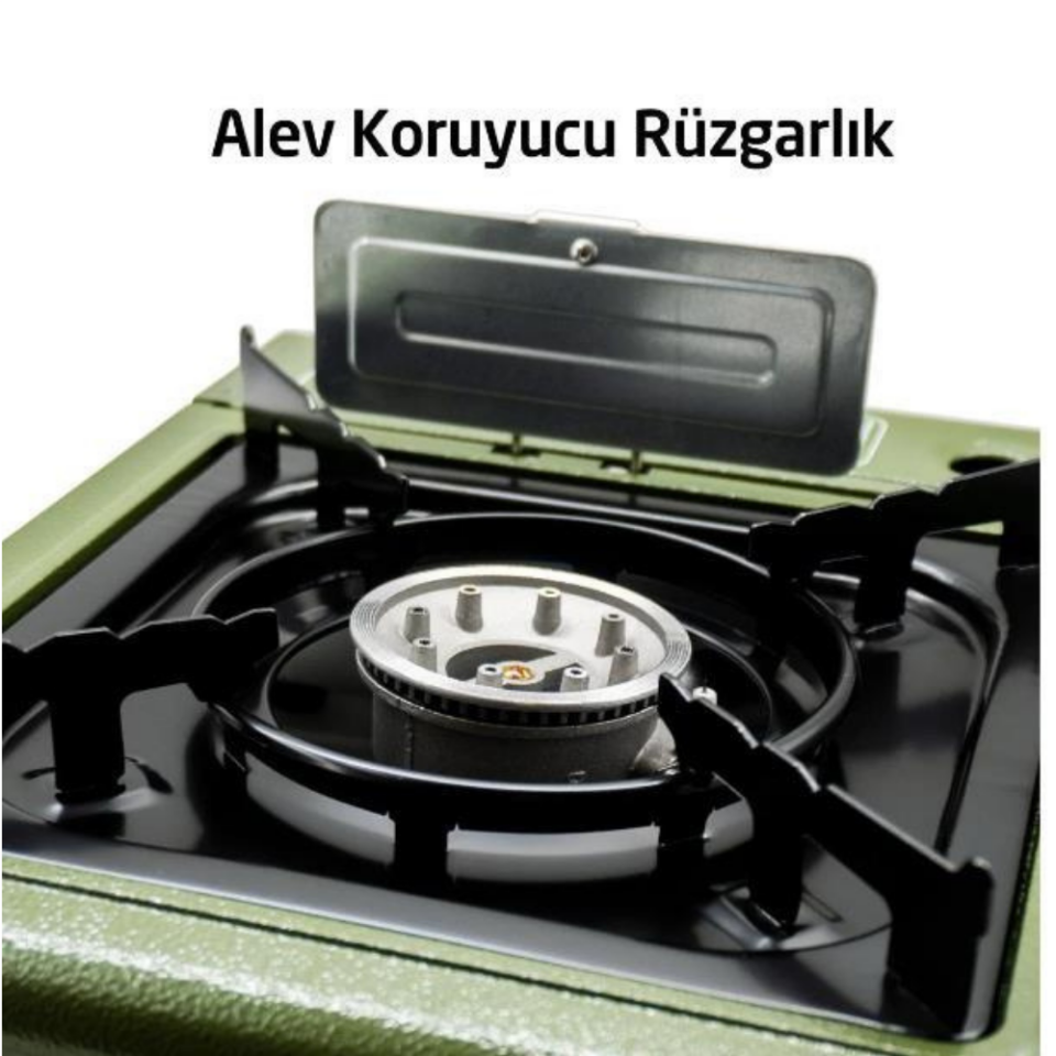 ROX Portatif Kamp Ocağı Yeşil