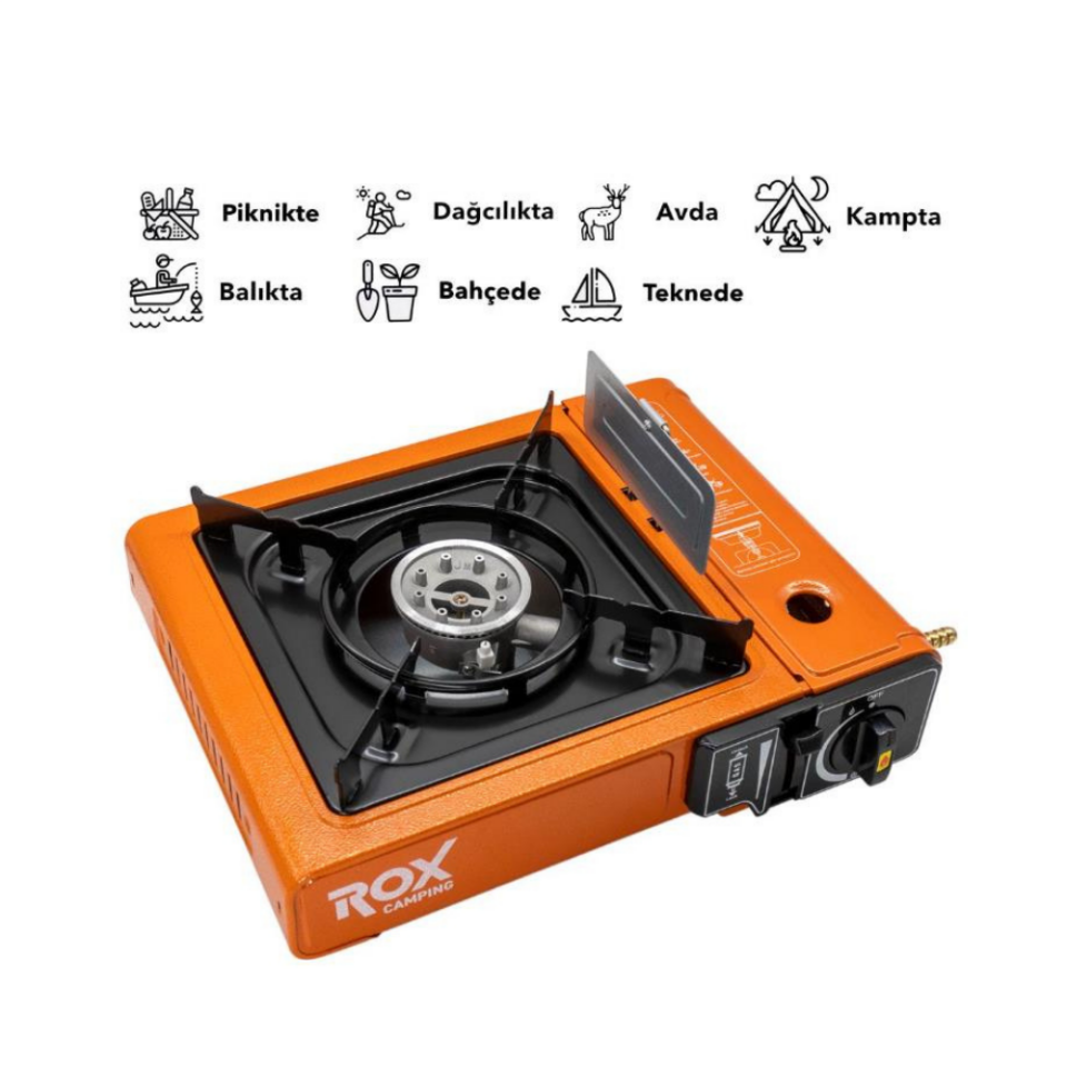 ROX Portatif Kamp Ocağı Turuncu
