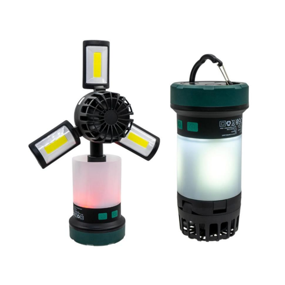 Rox Şarjlı Çok Fonksiyonlu Fanlı Kamp Feneri