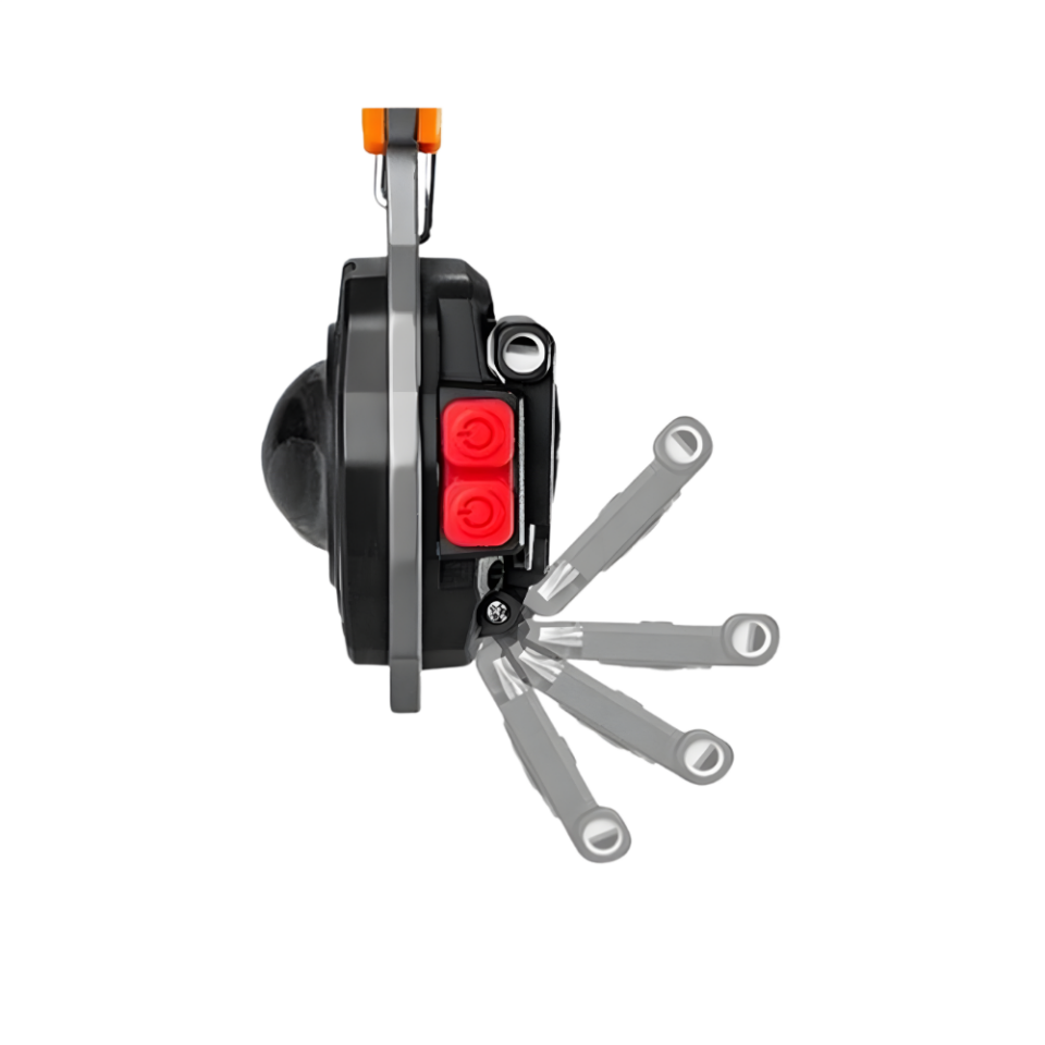 Kamp Feneri Çok Fonksiyonlu Fener Anahtarlık USB Çakmaklı Cam Kırıcı Kemer Kesici