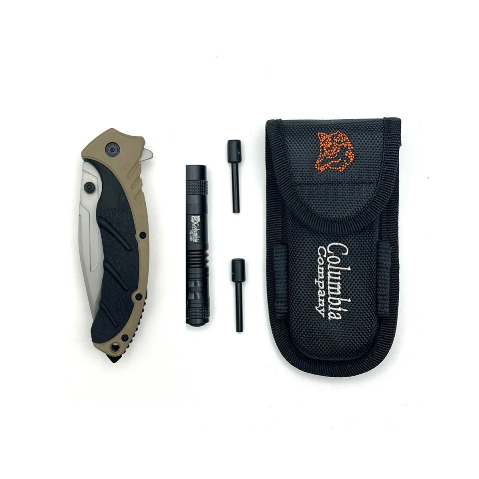 Columbia Company Kamp Bıçağı Seti Haki & Gri