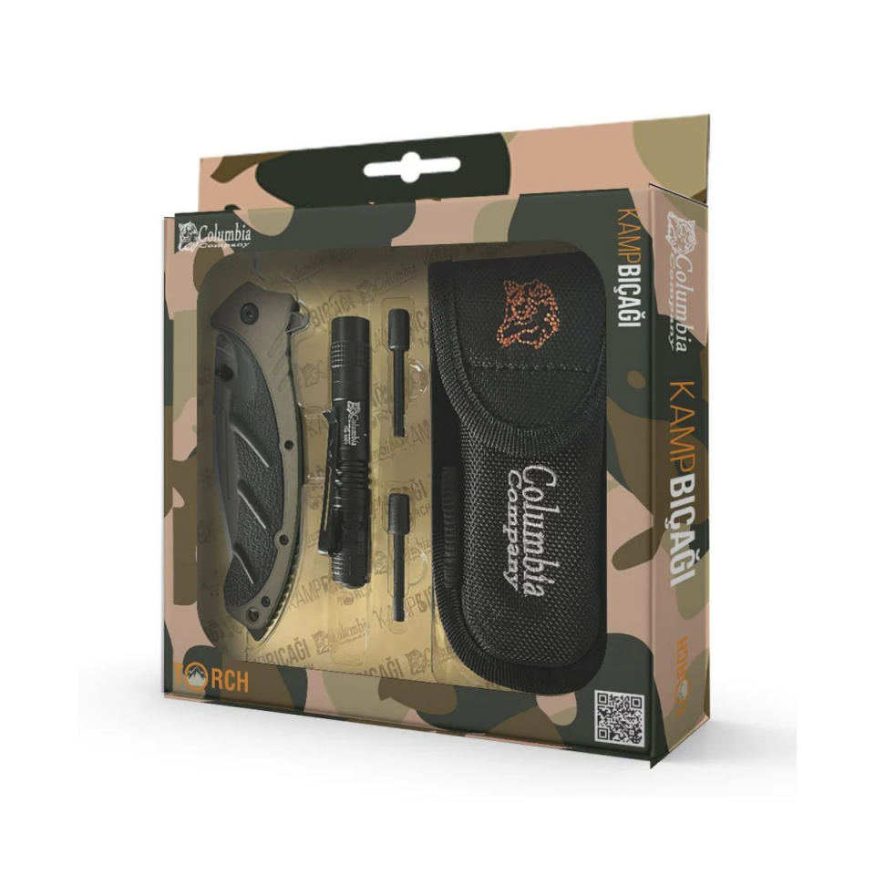 Columbia Company Kamp Bıçağı Seti Haki & Gri