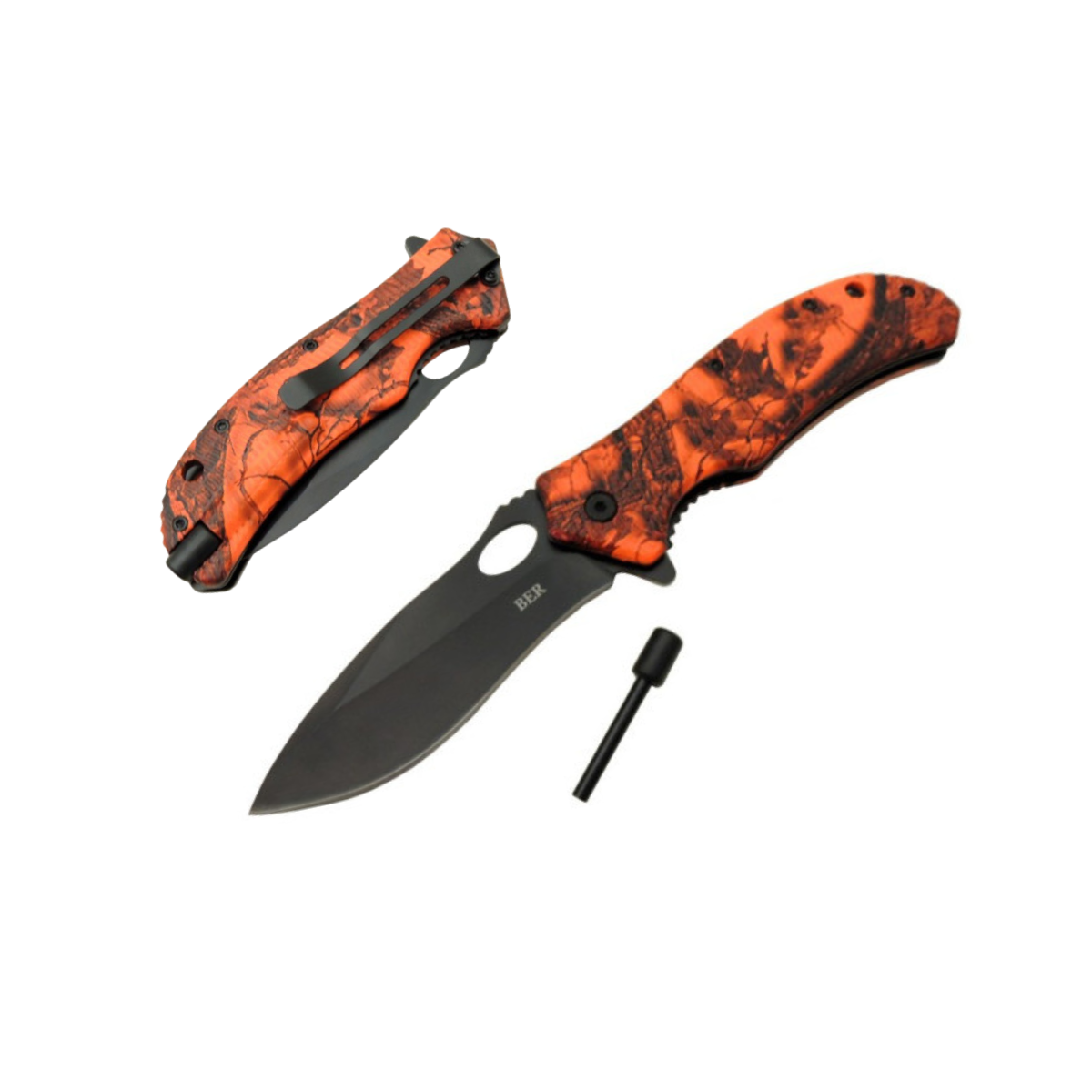 Ber Magnezyum Çubuklu Çakı Turuncu