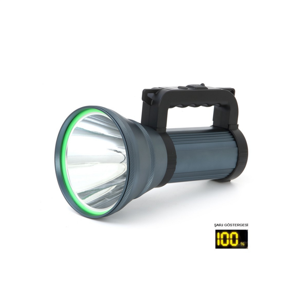 Watton WT-411 200W Güçlü Şarjlı El Feneri Projektör