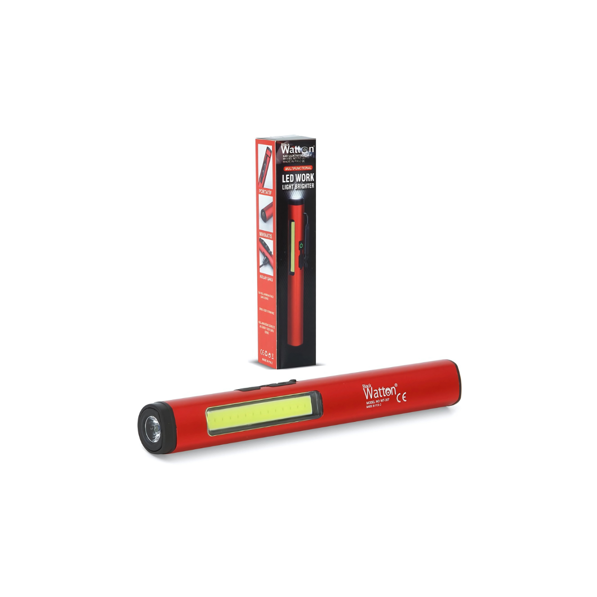 Watton WT-307-S Şarjlı Mıknatıslı Çalışma Lambası Cep Feneri