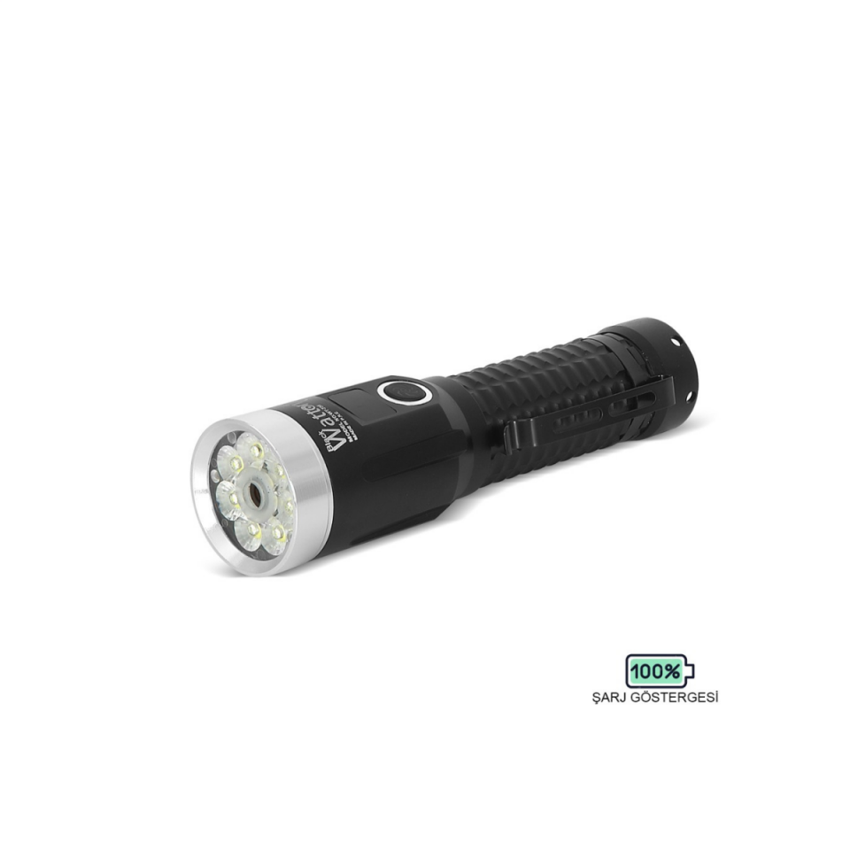 Watton WT-735 Yeşil Lazer Özellikli El Feneri