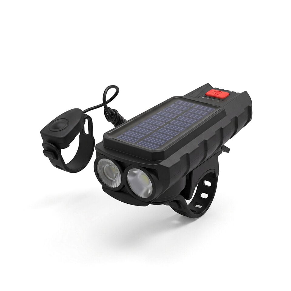 USB ŞARJLI SOLAR BİSİKLET FENERİ