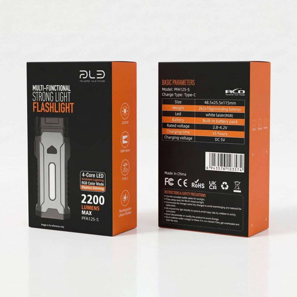 PLD PFA125 USB Şarjlı El Feneri