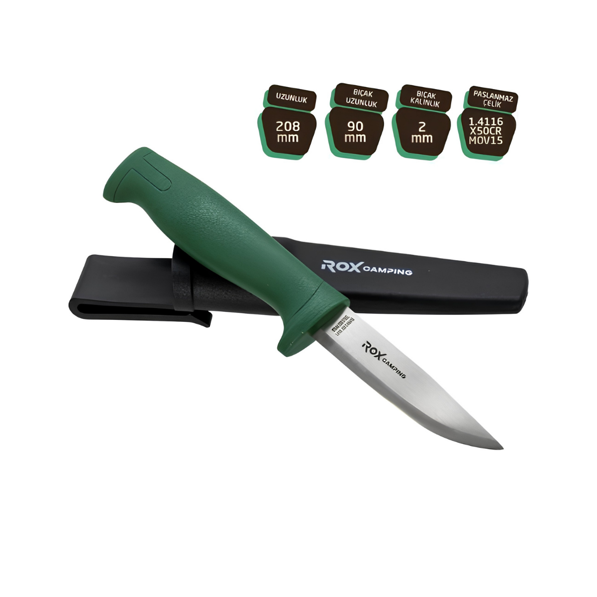 Bushcraft Eco Paslanmaz Çelik Kamp Bıçağı