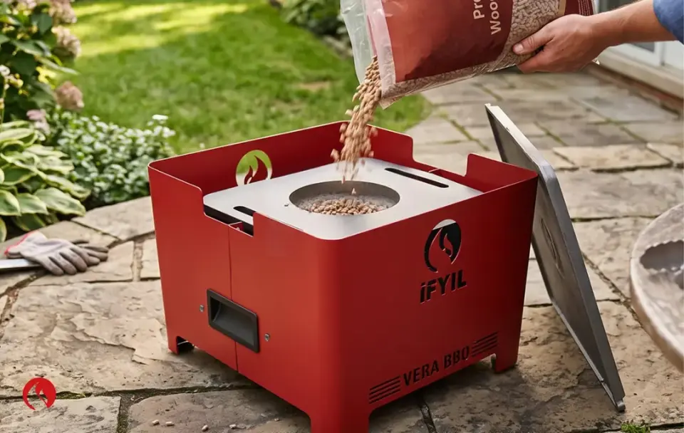 Pelet Yakıtlı Dumansız mangal